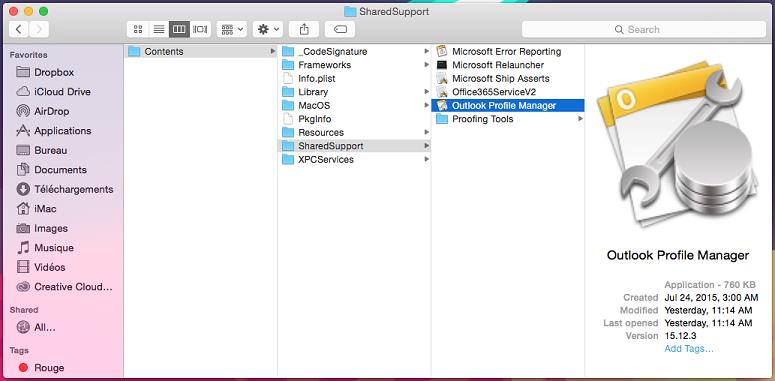 create new outlook for mac profile